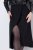 Ulla Popken 845151 Abito a righe con scollo a V Nero - Abiti da sera - Abiti da sera taglie forti