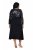 Ulla Popken 845151 Abito a righe con scollo a V Nero - Abiti da sera - Abiti da sera taglie forti