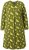 Ulla Popken 845190 Abito in jersey a fiori Turchese - Abiti in jersey - 