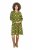 Ulla Popken 845190 Abito in jersey a fiori Turchese - Abiti in jersey - 