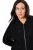 Ulla Popken 845262 Giacca teddy Nero - Giacche - Giacche taglie forti da donna