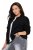 Ulla Popken 845262 Giacca teddy Nero - Giacche - Giacche taglie forti da donna