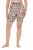 Ulla Popken 845285 Pantaloncini anti-sfregamento a fiori Nero - Pantaloncini anti-sfregamento - 