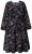 Ulla Popken 845287 Abito midi fantasia Nero - Vestiti midi - Abiti midi taglie comode