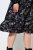 Ulla Popken 845287 Abito midi fantasia Nero - Vestiti midi - Abiti midi taglie comode