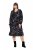 Ulla Popken 845287 Abito midi fantasia Nero - Vestiti midi - Abiti midi taglie comode