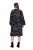 Ulla Popken 845287 Abito midi fantasia Nero - Vestiti midi - Abiti midi taglie comode