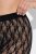 Ulla Popken 845290 Pantaloncini anti-sfregamento a fiori con pizzo Nero - Pantaloncini anti-sfregamento - 