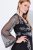 Ulla Popken 845366 Abito da sera con scollo a V Nero - Abiti da sera - Abiti da sera taglie forti