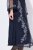 Ulla Popken 845366 Abito di paillettes a fiori Blu scuro - Abiti da sera - Abiti da sera taglie forti