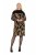 Ulla Popken 845378 Abito in maglia animalier Beige - Abiti da sera - Abiti da sera taglie forti