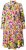 Ulla Popken 845512 Abito chemisier a fiori Rosso bacca - Vestiti midi - Abiti midi taglie comode