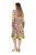 Ulla Popken 845512 Abito chemisier a fiori Rosso bacca - Vestiti midi - Abiti midi taglie comode