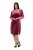 Ulla Popken 845573 Abito di velluto a maniche lunghe Bordeaux - Abiti da sera - Abiti da sera taglie forti