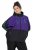 Ulla Popken 845648 Giacca a vento con maniche a pipistrello Lilla - Giacche - Giacche taglie forti da donna
