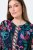 Ulla Popken 845649 Abito in chiffon a fiori Blu scuro - Vestiti midi - Abiti midi taglie comode