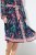 Ulla Popken 845649 Abito in chiffon a fiori Blu scuro - Vestiti midi - Abiti midi taglie comode