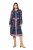 Ulla Popken 845649 Abito in chiffon a fiori Blu scuro - Vestiti midi - Abiti midi taglie comode