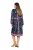 Ulla Popken 845649 Abito in chiffon a fiori Blu scuro - Vestiti midi - Abiti midi taglie comode
