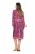 Ulla Popken 845649 Abito midi a maniche lunghe Rosso bacca - Vestiti midi - Abiti midi taglie comode