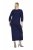 Ulla Popken 845705 Abito in jersey Blu scuro - Vestiti midi - Abiti midi taglie comode