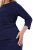 Ulla Popken 845705 Abito in jersey Blu scuro - Vestiti midi - Abiti midi taglie comode