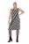 Ulla Popken 845784 Abito in maglia a righe Nero - Abiti estivi - Abiti estivi taglie forti