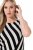 Ulla Popken 845784 Abito in maglia a righe Nero - Abiti estivi - Abiti estivi taglie forti