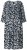 Ulla Popken 845825 Abito midi a fiori con maniche a 3/4 Nero - Vestiti midi - Abiti midi taglie comode