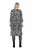Ulla Popken 845825 Abito midi a fiori con maniche a 3/4 Nero - Vestiti midi - Abiti midi taglie comode