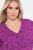Ulla Popken 845825 Abito midi a fiori con scollo a V Lilla - Vestiti midi - Abiti midi taglie comode