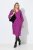 Ulla Popken 845825 Abito midi a fiori con scollo a V Lilla - Vestiti midi - Abiti midi taglie comode