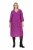 Ulla Popken 845825 Abito midi a fiori con scollo a V Lilla - Vestiti midi - Abiti midi taglie comode