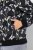 Ulla Popken 845841 Giacca reversibile a fiori con collo college Nero - Giacche - Giacche taglie forti da donna