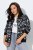 Ulla Popken 845841 Giacca reversibile a fiori con collo college Nero - Giacche - Giacche taglie forti da donna