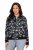 Ulla Popken 845841 Giacca reversibile a fiori con collo college Nero - Giacche - Giacche taglie forti da donna