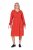 Ulla Popken 845863 Abito midi a righe con cintura da annodare Corallo - Vestiti midi - Abiti midi taglie comode