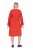 Ulla Popken 845863 Abito midi a righe con cintura da annodare Corallo - Vestiti midi - Abiti midi taglie comode