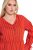 Ulla Popken 845863 Abito midi a righe con cintura da annodare Corallo - Vestiti midi - Abiti midi taglie comode