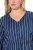 Ulla Popken 845863 Abito a righe con scollo a V Blu scuro - Abiti - Vestiti per tutte le taglie