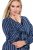 Ulla Popken 845863 Abito a righe con scollo a V Blu scuro - Abiti - Vestiti per tutte le taglie