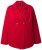 Ulla Popken 846021 Cappotto in pile Rosso - Cappotti - Cappotti taglie forti da donna