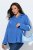 Ulla Popken 846021 Cappotto in pile Blu - Cappotti - Cappotti taglie forti da donna