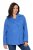 Ulla Popken 846021 Cappotto in pile Blu - Cappotti - Cappotti taglie forti da donna