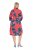 Ulla Popken 846164 Abito chemisier a fiori Rosso - Vestiti midi - Abiti midi taglie comode