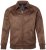 JP1880 846200 Giacca bomber effetto camoscio Marrone scuro - Giubbotti - Giubbotti Uomo Taglie Forti