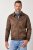 JP1880 846200 Giacca bomber effetto camoscio Marrone scuro - Giubbotti - Giubbotti Uomo Taglie Forti