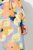 Ulla Popken 846330 Abito lungo a fiori Azzurro - Vestiti maxi - Abiti maxi taglie forti