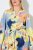 Ulla Popken 846330 Abito lungo a fiori Azzurro - Vestiti maxi - Abiti maxi taglie forti