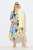 Ulla Popken 846330 Abito lungo a fiori Azzurro - Vestiti maxi - Abiti maxi taglie forti